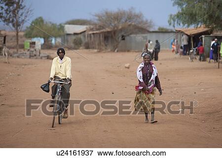 Villagers in Kenya View Large Photo Image Stock Photo - Villagers in Kenya. Fotosearch