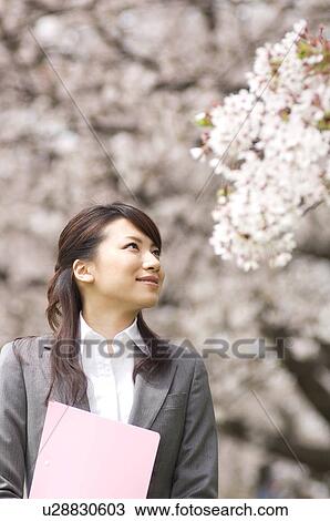 Businesswoman with some paperwork in a field View Large Photo Image Stock Image - Businesswoman with some paperwork in a field. Fotosearch