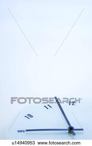 Stock Image - Clock reading 8: 57. Fotosearch