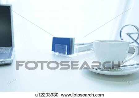 Coffee on office desk View Large Photo Image Stock Image - Coffee on office desk. Fotosearch