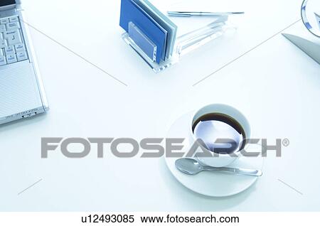 Coffee on office desk View Large Photo Image Stock Photography - Coffee on office desk. Fotosearch