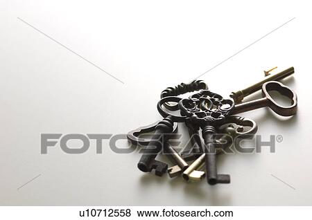 Group of antique keys View Large Photo Image Stock Photo - Group of antique keys. Fotosearch