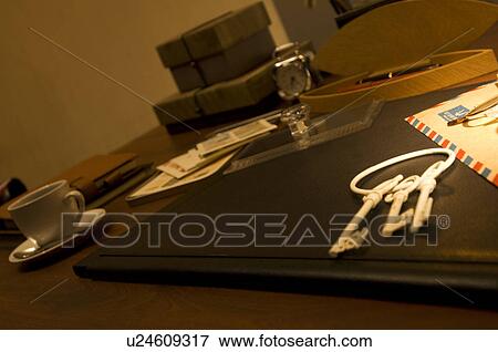Stock Photo - Keys on desk. Fotosearch