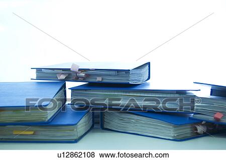 Stack of ringbinders View Large Photo Image Stock Photo - Stack of ringbinders. Fotosearch