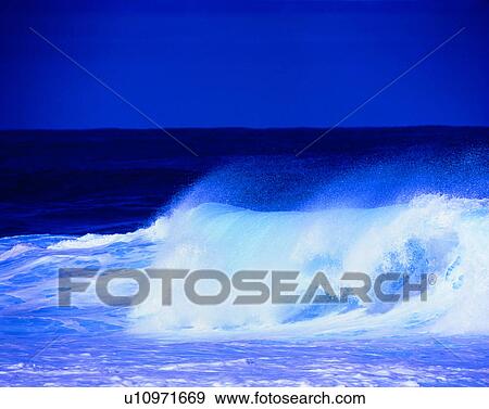 Stock Photo - Waves crashing. Fotosearch