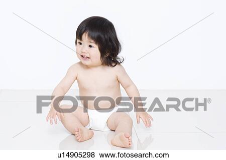 1 year old girl View Large Photo Image Stock Photo - 1 year old girl. Fotosearch
