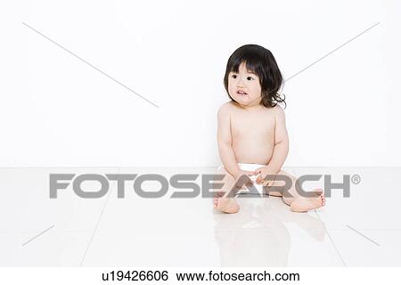 1 year old girl View Large Photo Image Stock Photograph - 1 year old girl. Fotosearch