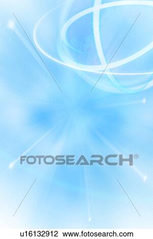 Stock Image - Abstract blue background with beams of light. Fotosearch