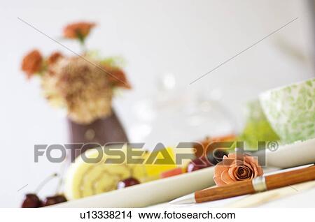 Afternoon tea on table setting View Large Photo Image Picture - Afternoon tea on table setting. Fotosearch