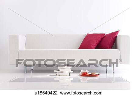 Stock Image - Afternoon tea served in a living room. Fotosearch