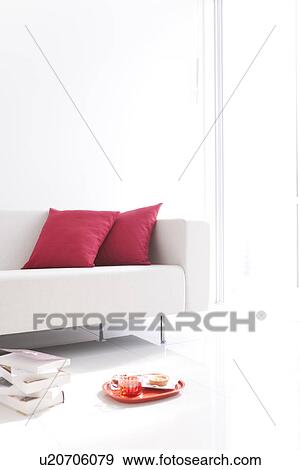 Afternoon tea served in a living room View Large Photo Image Stock Photo - Afternoon tea served in a living room. Fotosearch