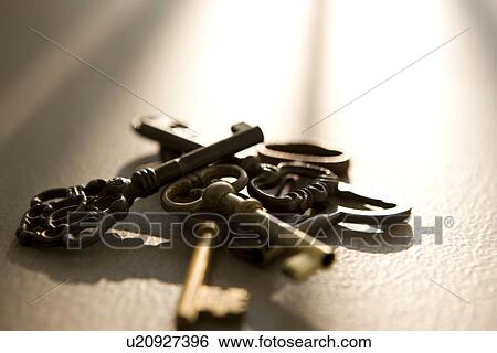 Antique keys View Large Photo Image Stock Photograph - Antique keys. Fotosearch
