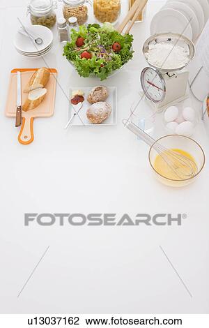 Assortment of food on table View Large Photo Image Stock Image - Assortment of food on table. Fotosearch