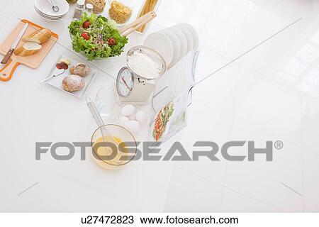 Assortment of food on table View Large Photo Image Stock Image - Assortment of food on table. Fotosearch