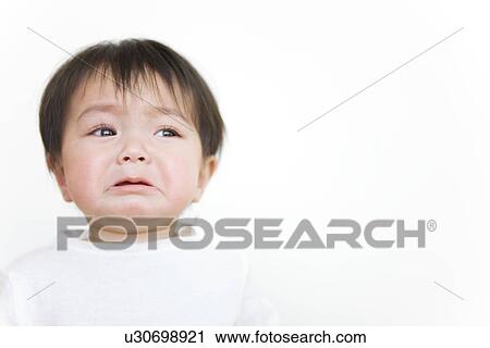 Baby boy about to cry View Large Photo Image Stock Image - Baby boy about to cry. Fotosearch