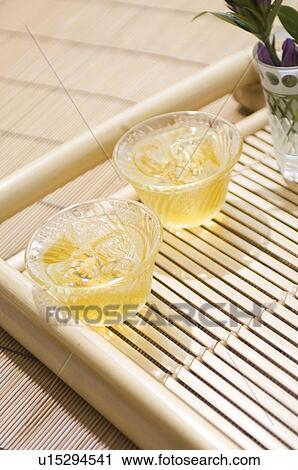 Barley tea on a tray View Large Photo Image Stock Image - Barley tea on a tray. Fotosearch
