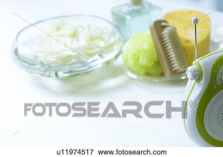 Bathroom items View Large Photo Image Stock Photo - Bathroom items. Fotosearch