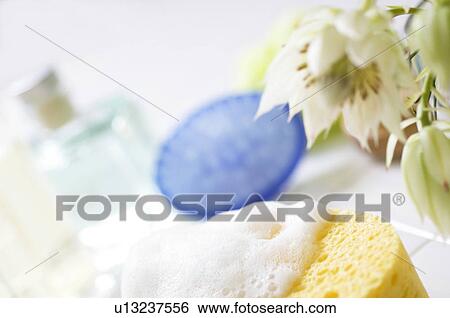 Bathroom items View Large Photo Image Stock Photograph - Bathroom items. Fotosearch
