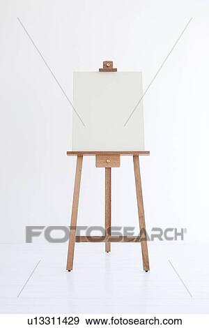 Blank canvas on an easel View Large Photo Image Stock Photo - Blank canvas on an easel. Fotosearch