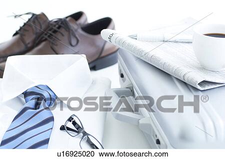 Briefcase and business shirt View Large Photo Image Stock Image - Briefcase and business shirt. Fotosearch