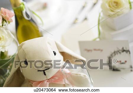 Dining table with wedding gifts View Large Photo Image Picture - Dining table with wedding gifts. Fotosearch