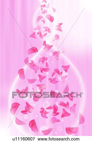 Falling pink petals View Large Photo Image Stock Photo - Falling pink petals. Fotosearch