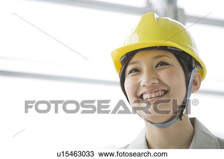 Female construction worker View Large Photo Image Stock Image - Female construction worker. Fotosearch
