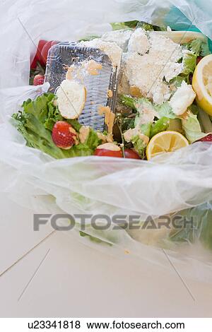 Stock Photo - Garbage in bin. Fotosearch