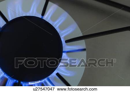 Stock Photo - Gas stove burner. Fotosearch