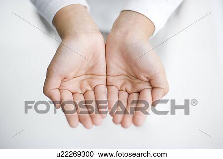 Girl holding out her hands View Large Photo Image Stock Image - Girl holding out her hands. Fotosearch