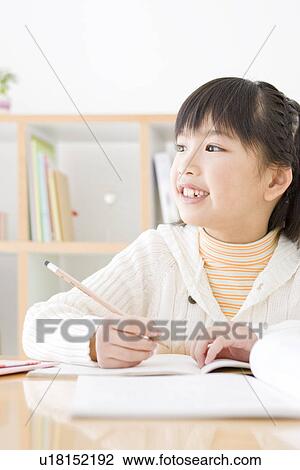 Girl studying View Large Photo Image Stock Image - Girl studying. Fotosearch