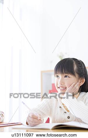 Girl studying View Large Photo Image Stock Photo - Girl studying. Fotosearch