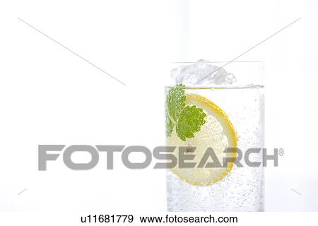 Glass of soda water View Large Photo Image Stock Photo - Glass of soda water. Fotosearch