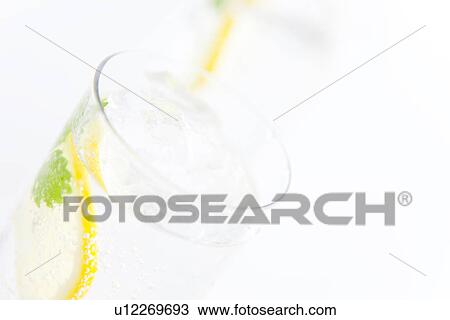 Glasses of soda water View Large Photo Image Stock Image - Glasses of soda water. Fotosearch