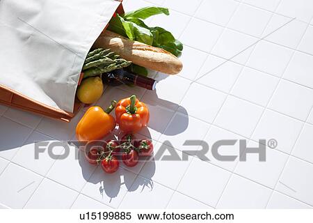 Groceries in bags View Large Photo Image Stock Photography - Groceries in bags. Fotosearch