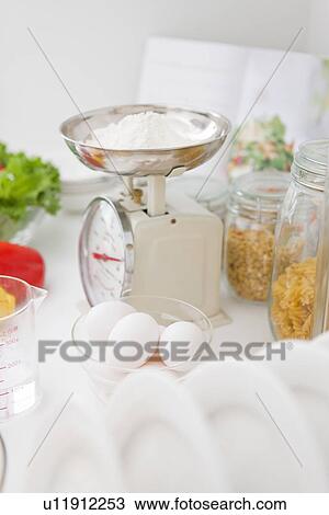 Ingredients on kitchen counter View Large Photo Image Stock Image - Ingredients on kitchen counter. Fotosearch