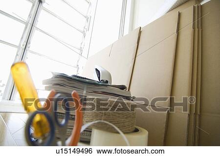 Stock Photograph - Items for packaging. Fotosearch