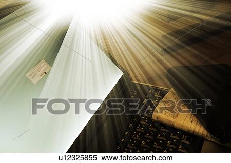Light shining on a laptop View Large Photo Image Stock Photography - Light shining on a laptop. Fotosearch
