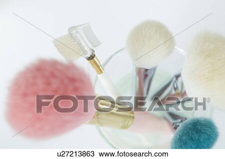Stock Image - Make up brushes. Fotosearch