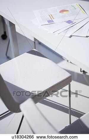 Stock Photograph - Meeting desk and documents. Fotosearch