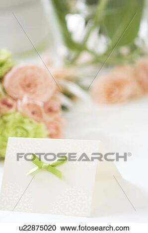 Note card and bouquet of flowers View Large Photo Image Stock Image - Note card and bouquet of flowers. Fotosearch