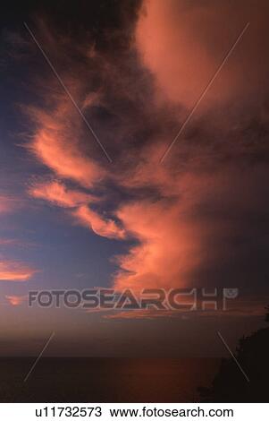 Stock Image - Ocean sunset. Fotosearch