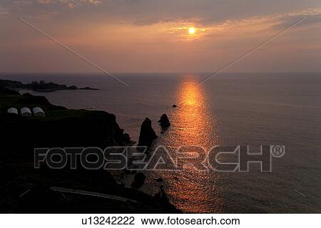 Ocean sunset View Large Photo Image Stock Image - Ocean sunset. Fotosearch