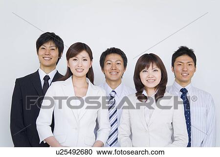 Portrait of businessmen and businesswomen View Large Photo Image Stock Image - Portrait of businessmen and businesswomen. Fotosearch