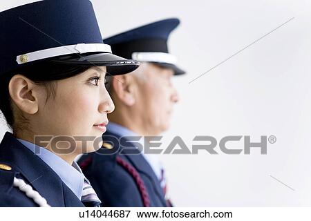 Stock Photo - Portrait of guards in uniform. Fotosearch