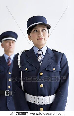 Stock Photo - Portrait of guards in uniform. Fotosearch