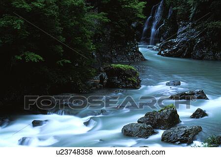 Stock Photo - Rocky mountain river. Fotosearch