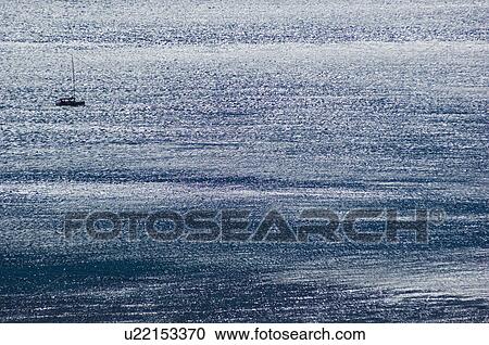 Stock Image - Sailboat at sea. Fotosearch