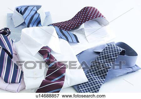 Stock Photo - Shirts and ties. Fotosearch