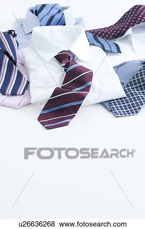 Stock Photo - Shirts and ties. Fotosearch
